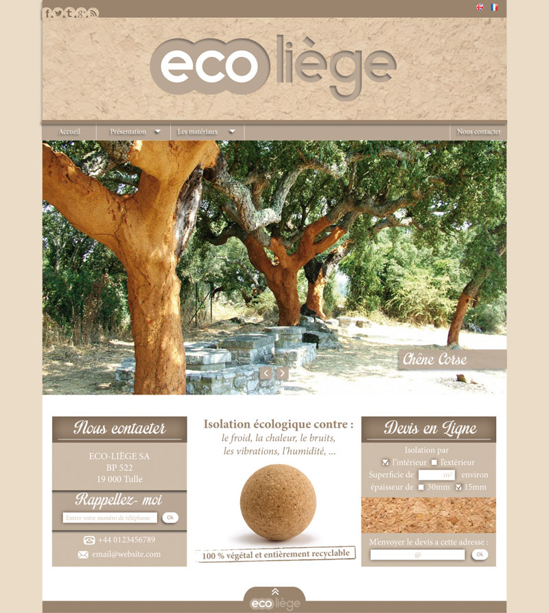 template wordpress eco li�ge