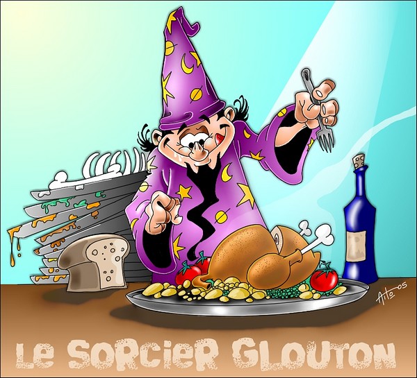 sorcier glouton par A�to