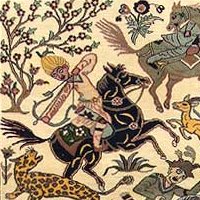 motif sc�ne de chasse